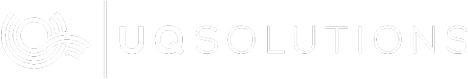 UQ solutions logo white